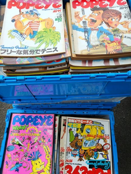 太宰府市にて、ポパイやホットドックプレスなどの、ふる～い雑誌を出張買取