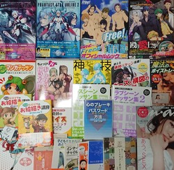 徳島県板野郡のお客様から、ゲーム設定資料集/マンガ技法書/DVDなどを宅配買取